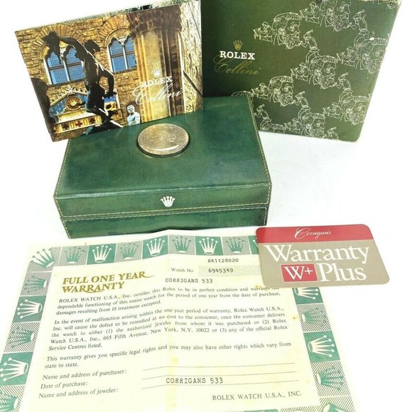 Vintage Rolex Box Cellini 1985 18 Karat Gold Watch - Picture 12 of 12